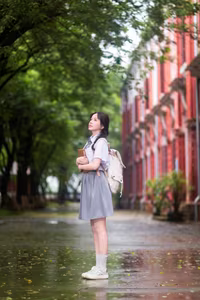 VGU No.156: Radiant Vietnamese Schoolgirl Shines in Elegant School Uniform - image 1