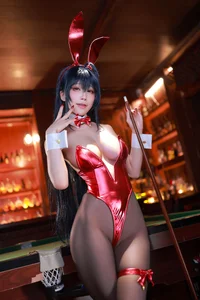 Captivating Shui Miao Aqua as Taihou Bunny in Azur Lane Cosplay Showcase - image 0