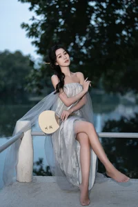 The Ethereal Grace of Da Xi Dacy in Art Language Vol.8897 by the Lake - image 3