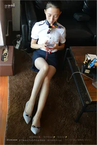 IESS Si Zu Bian Dang 135: New Model Momo in Gray Stockings and Flat Shoes Office Lady Style - image 57