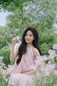 Artistic Evening Portrait Series: Model Ya Ya in YiTuYu Art Language Vol.9081 – Elegant Photography Amidst Evening Primroses - image 12