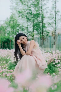 Artistic Evening Portrait Series: Model Ya Ya in YiTuYu Art Language Vol.9081 – Elegant Photography Amidst Evening Primroses - image 27