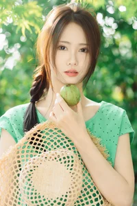 Summer Vintage Aesthetic: Ka Bi in YiTuYu Art Language Vol.9337 – Mint Green Fashion and Nostalgic Portrait Photography - image 6