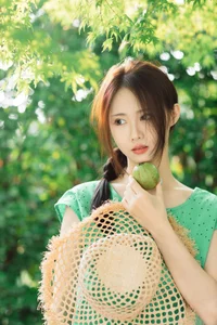 Summer Vintage Aesthetic: Ka Bi in YiTuYu Art Language Vol.9337 – Mint Green Fashion and Nostalgic Portrait Photography - image 13