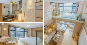 Modern 40m² Loft Apartment with 2 Bedrooms and Japanese Tea Room: Small Space Design Inspiration for Minimalist Living - image 1