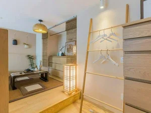 Modern 40m² Loft Apartment with 2 Bedrooms and Japanese Tea Room: Small Space Design Inspiration for Minimalist Living - image 9