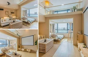 Modern 40m² Loft Apartment with 2 Bedrooms and Japanese Tea Room: Small Space Design Inspiration for Minimalist Living - image 5