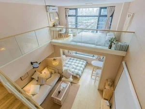 Modern 40m² Loft Apartment with 2 Bedrooms and Japanese Tea Room: Small Space Design Inspiration for Minimalist Living - image 2