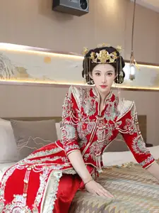 Li Shuang Er: Traditional Beauty in Vibrant Xiùhéfú from XiuRen model Part01 - image 38
