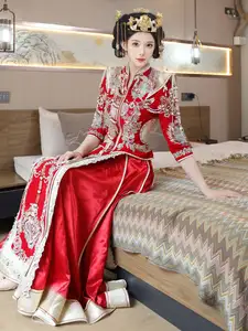 Li Shuang Er: Traditional Beauty in Vibrant Xiùhéfú from XiuRen model Part01 - image 54