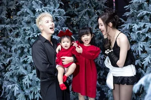 Truong My Nhan and Husband Share Romantic Christmas Photoshoot: A Celebration of Festive Style and Love - image 1