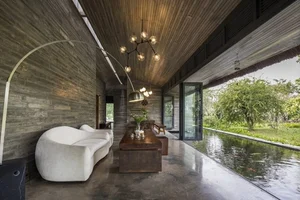 Architectural Marvel: Exploring the Stunning Thatched-Roof Villa Surrounded by Water in Long An - image 7