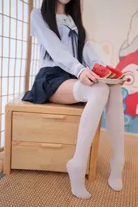Charming Schoolgirl in Uniform: A Glimpse into Summer Reverie - image 50