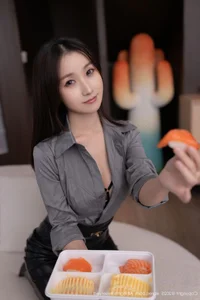 Elegant Portrait Photography Featuring Xing Ya Da in XiuRen No.10978 - Chic Gray Shirt Aesthetic and Modern Fashion Inspiration - image 23