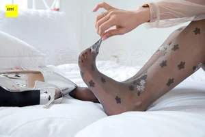 Junjun Elegant Floral Grey Silk Stockings IESS 259 Fashion Gallery - image 22