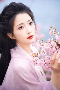 Ethereal Beauty of Tu Ya W in YiTuYu Vol.8967 Amidst Cherry Blossoms - image 4