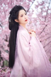 Ethereal Beauty of Tu Ya W in YiTuYu Vol.8967 Amidst Cherry Blossoms - image 0