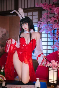 Elegant Chikuma Bunny Girl Cosplay: A Masterpiece by Ri Nai Jiao from Azur Lane - image 21