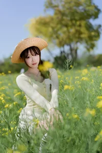 Dreamy Spring in Rapeseed Field YiTuYu Vol.8968 Bing Leng Qi E - image 14