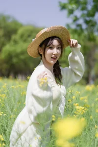 Dreamy Spring in Rapeseed Field YiTuYu Vol.8968 Bing Leng Qi E - image 12