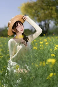 Dreamy Spring in Rapeseed Field YiTuYu Vol.8968 Bing Leng Qi E - image 16
