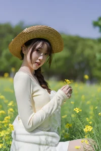 Dreamy Spring in Rapeseed Field YiTuYu Vol.8968 Bing Leng Qi E - image 8
