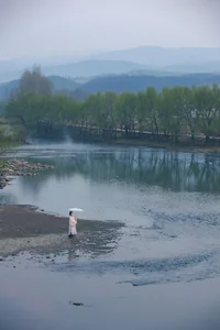 Timeless Elegance of Yi Ming in Art Language Vol.8869 - A Poetic Riverside Muse - image 11