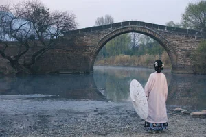 Timeless Elegance of Yi Ming in Art Language Vol.8869 - A Poetic Riverside Muse - image 5