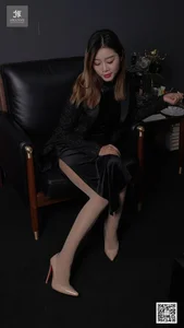 Elegant Asian Fashion: Xiao Jing in Traditional Qipao and Shiny Silk Stockings - IESS 186 Collection - image 45