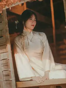 Graceful Asian Beauty: A Vietnamese Woman in Traditional Attire, Evoking Timeless - image 2
