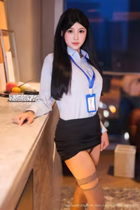 Yu An An XiuRen No.10440: Alluring OL Charm in the Bedroom - image 14
