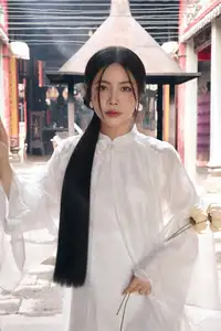 Elegant East Asian Beauty: Gentle Charm in Pristine Classic Attire 17639710 - image 11
