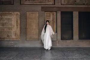 Elegant East Asian Beauty: Gentle Charm in Pristine Classic Attire 17639710 - image 8
