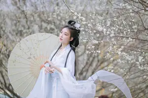 YiTuYu Art Language Vol.8811: Captivating Wu Qiao Bu Cheng Hu in Traditional Elegance Amidst Spring Blossoms - image 15