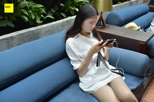 Qi Qi in IESS 189: Ankle Strap Sandals and Grey Silk Stockings - image 20
