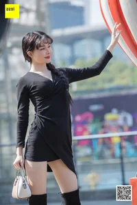 Elegant IESS Model Miao Jie in Stylish Over-the-Knee Boots Fashion Photography Collection - image 0