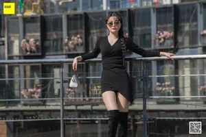 Elegant IESS Model Miao Jie in Stylish Over-the-Knee Boots Fashion Photography Collection - image 57