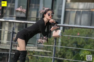 Elegant IESS Model Miao Jie in Stylish Over-the-Knee Boots Fashion Photography Collection - image 13