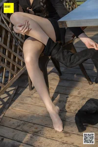 Elegant IESS Model Miao Jie in Stylish Over-the-Knee Boots Fashion Photography Collection - image 28
