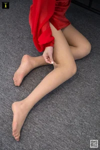 IESS Yu Xi Red Gauze Beauty - Artistic Leg Photography Series - image 6