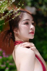 Capture the Essence of Asian Charm: Modern Red Dress with Elegant Traditional Motifs for Sophisticated Fashion Lovers - image 12