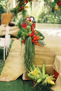 Sustainable Celebrations: A Unique Wedding Decorated with One Ton of Fresh Vegetables - image 12
