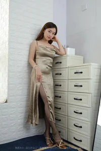 IESS Golden Suspender Dress Collection: Radiant Glamour and High-Fashion Photography - image 73