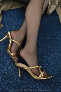 IESS Golden Suspender Dress Collection: Radiant Glamour and High-Fashion Photography - image 6