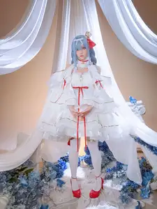 Coser Hoshilily's Azur Lane Janus Cosplay: Ethereal Beauty in a Dream - image 3