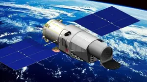 Earth Orbital Mission: Modern Satellite Ready for Space Exploration Journey - image 1