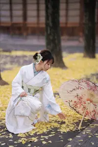 Elegant Kimono: Serene Asian Beauty with Traditional Japanese - image 7