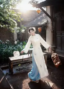 Graceful Vietnamese Woman: Timeless Traditional Charm 1000026935 - image 0