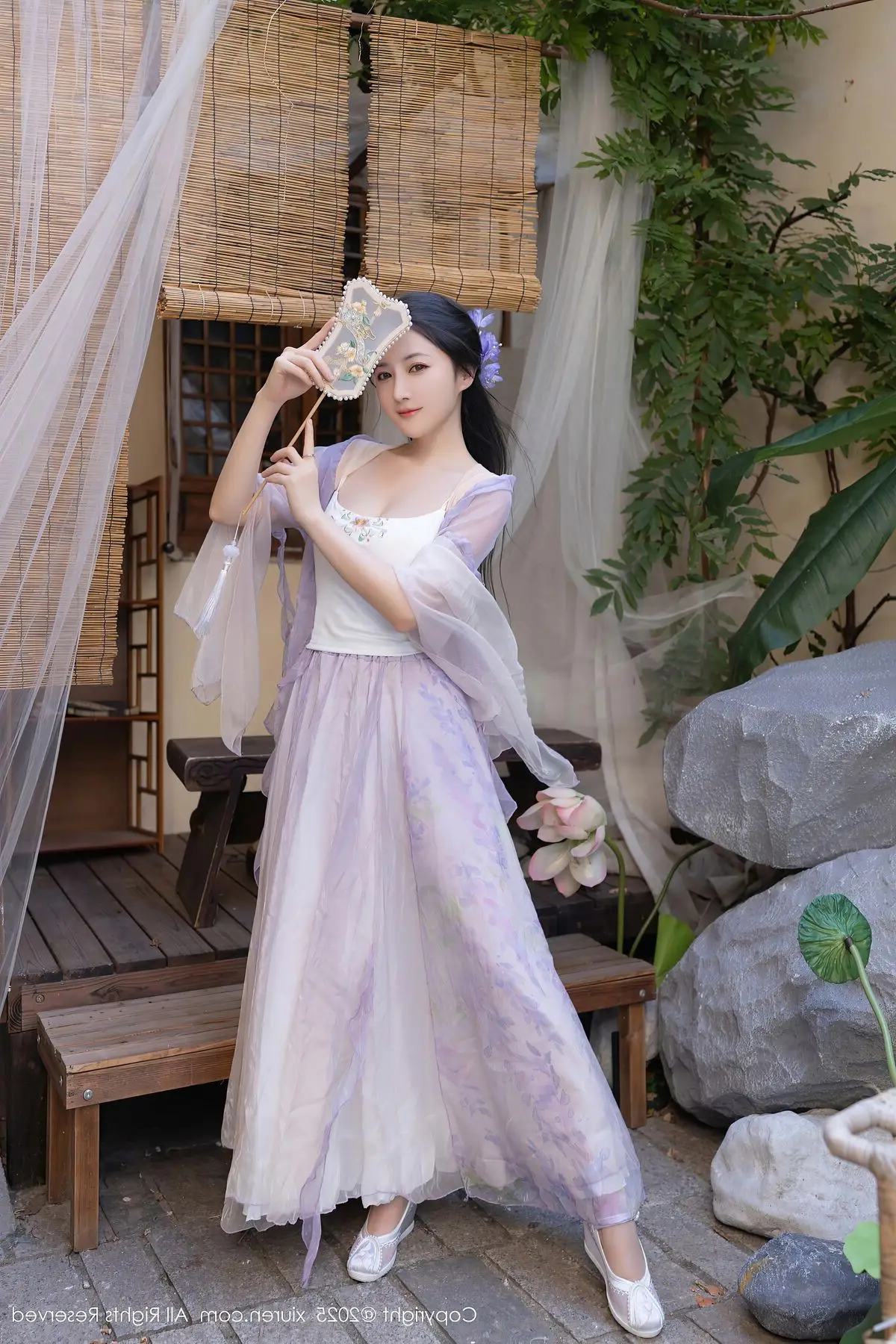 Discover Yu Zi Jiang Fish's Ethereal Beauty in XiuRen No.10737 Traditional Attire. Explore Asian Grace and Charm!