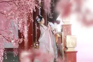 Discover Qi Qi's Ethereal Beauty: Hanfu under Cherry Blossoms. YiTuYu Art Language Vol.8650 Collection. - image 0